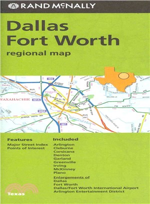 Rand McNally Dallas Fort Worth, Tx Map