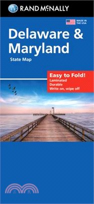 Rand McNally Easy to Fold: Delaware, Maryland Laminated Map