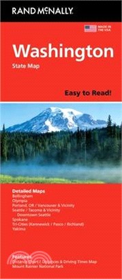 Rand McNally Easy to Read: Washington State Map