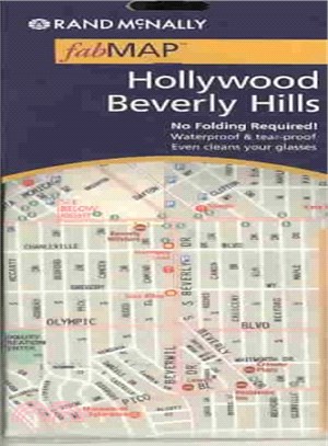 Rand McNally Fab Map Hollywood / Beverly Hills, California