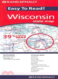Rand McNally Easy To Read! Wisconsin State Map
