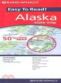 Rand Mcnally Easy to Read Alaska State Map