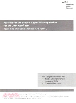 Steck Vaughn GED Posttest for Reasoning Through Language Arts Form C