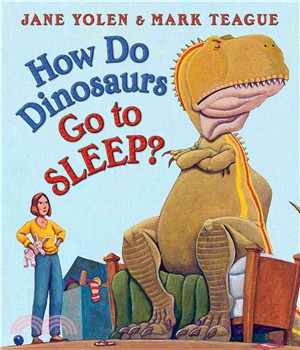 How do dinosaurs go to sleep? /