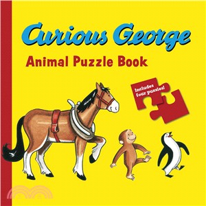 Curious George Animals Puzzle Book (硬頁書)