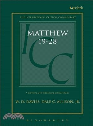 A Critical and Exegetical Commentary on the Gospel According to Saint Matthew
