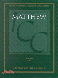 A Critical and Exegetical Commentary on the Gospel According to Saint Matthew