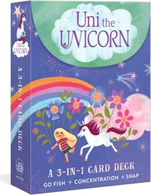 Uni the Unicorn ― A 3-in-1 Card Deck; Card Games Include Go Fish, Concentration, and Snap