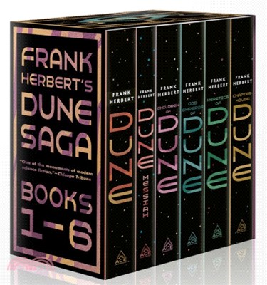 Dune Saga 6-Book Boxed Set : Dune, Dune Messiah, Children of Dune, God Emperor of Dune, Heretics of Dune, and Chapterhouse: Dune