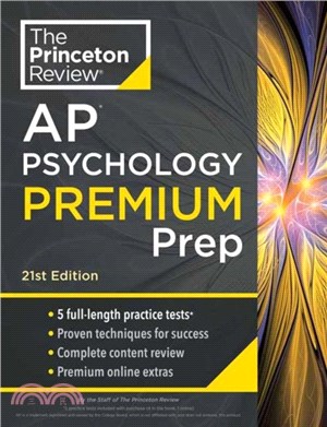 Princeton Review AP Psychology Premium Prep, 2024：5 Practice Tests + Complete Content Review + Strategies & Techniques
