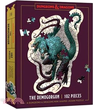 Dungeons & Dragons Mini Shaped Jigsaw Puzzle: The Demogorgon Edition：102-Piece Collectible Puzzle for All Ages