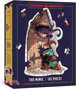 Dungeons & Dragons Mini Shaped Jigsaw Puzzle: The Mimic Edition：102-Piece Collectible Puzzle for All Ages