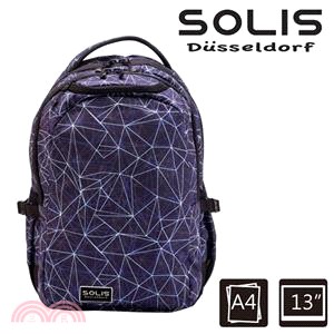 【SOLIS】光速星球 Ultra+ 小尺寸基本款電腦後背包-水色星球