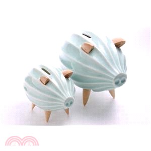 【瓷嬉工坊】幸福的豬存錢筒(小)-青