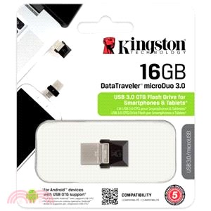 【Kingston】DataTraveler microDuo 3.0 OTG隨身碟-16GB