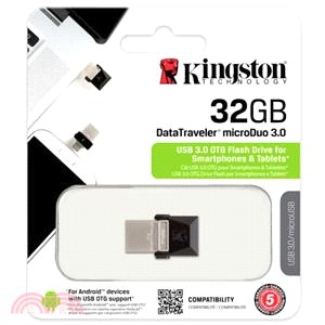 【Kingston】DataTraveler microDuo 3.0 OTG隨身碟-32GB