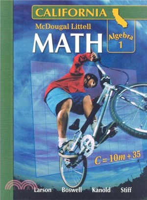McDougal Little Math Algebra 1 ― California