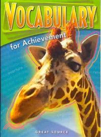 Great Source Vocabulary for Achievement—Student Edition Grade 9