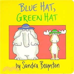 Blue hat, green hat /