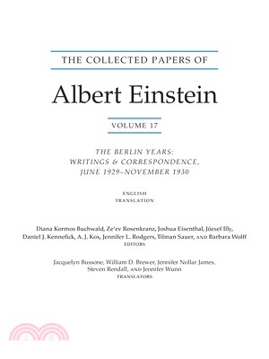 The Collected Papers of Albert Einstein, Volume 17 (Translation Supplement): The Berlin Years: Writings and Correspondence, June 1929-November 1930