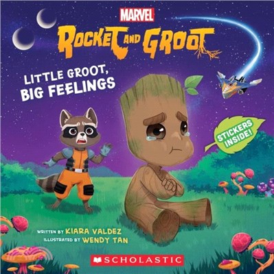 Rocket and Groot 9x9: Little Groot, Big Feelings (with stickers)