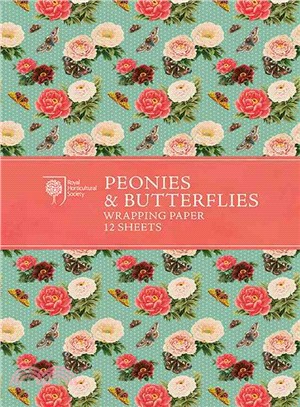 Rhs Peonies and Butterflies Wrapping Paper