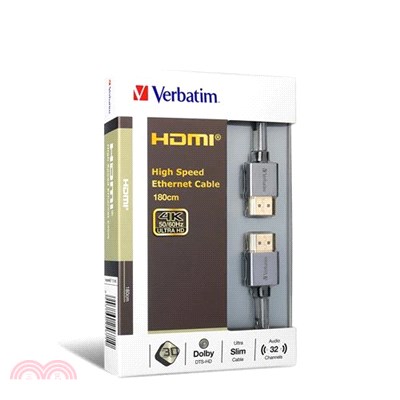 【Verbatim】4K 高畫質HDMI影音傳輸線 1.8M