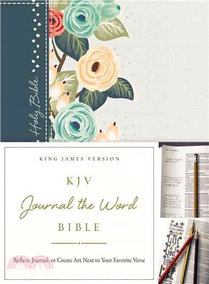 KJV Journal the Word Bible ─ King James Version, Deep Teal Floral: Reflect, Journal, or Create Art Next to Your Favorite Verses