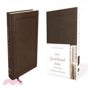 NKJV Journal the Word Bible ─ New King James Version, Brown, Bonded Leather: Reflect, Journal, or Create Art Next to Your Favorite Verses