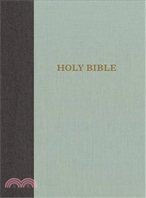 Holy Bible ─ King James Version, Gray/Mint, Cloth Over Board, Thinline, Red Letter Edition