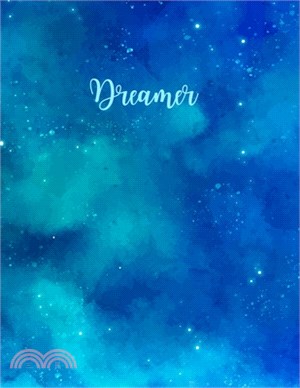 Dreamer: College Ruled Paper with Premium BLUE Colored Paper, 8.5 x 11- 80 Pages, Medium Ruled Notebook, Perfect Journal for Sc