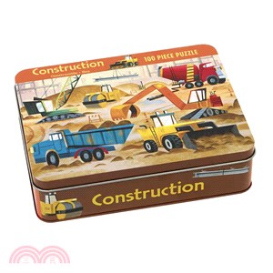 Construction 100 Piece Puzzle Tin