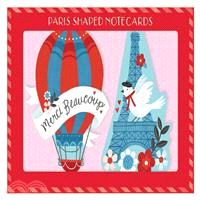 Paris Shaped Notecards