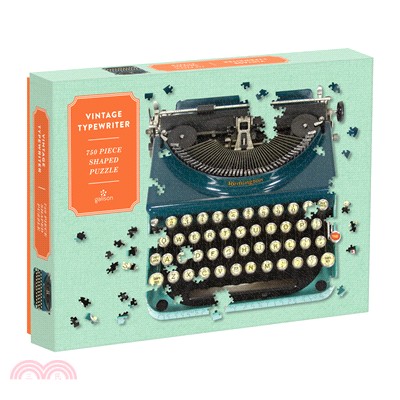 Vintage Typewriter 750 Piece Shaped Puzzle