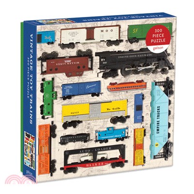 Vintage Toy Trains Puzzle (300 Pieces)