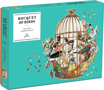 Bouquet of Birds 750 Piece Shaped Puzzle