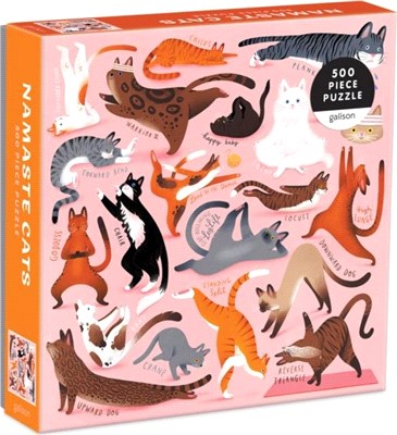 Namaste Cats 500 Piece Puzzle