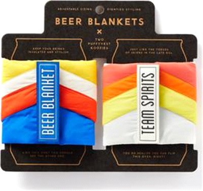 Beer Blanket Puffyvest Koozie Set