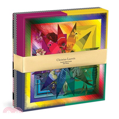 Christian Lacroix Botanic Rainbow 500 Piece Double-Sided Puzzle