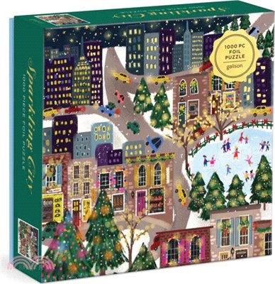 Joy Laforme Sparkling City 1000 Piece Foil Puzzle In a Square Box