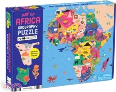 Map of Africa 70 Piece Geography Puzzle