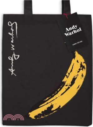 Warhol Banana Canvas Tote Bag - Black