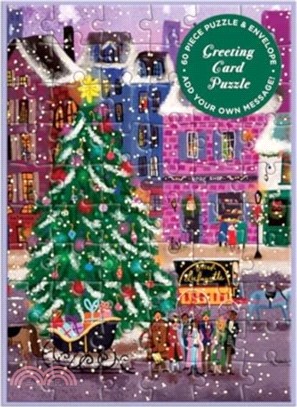 Joy Laforme Christmas Square Greeting Card Puzzle