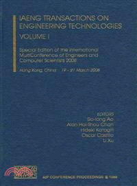 IAENG Transactions on Engineering Technologies—Special Edition of the International Multiconference of Engineers and Computer Scientists 2008 Hong Kong, China 19 - 21 March 2008