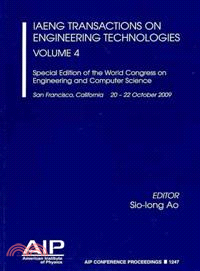 IAENG Transactions on Engineering Technologies