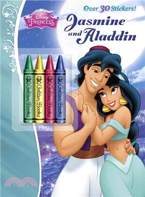 Jasmine and Aladdin Chunky Crayon Book Color Plus Chunky Crayons
