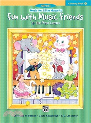 Alfred's Music for Little Mozarts, Fun With Music Friends Coloring Book ─ At the Piano Lesson