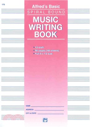 Alfred's Basic Music Writing Book 12-Staff