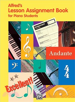 Alfred's Music Lesson Assignment Book for Piano Students