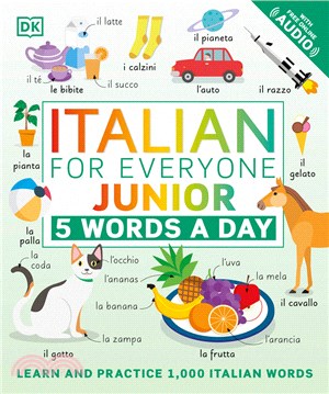 Italian for Everyone Junior: 5 Words a Day (平裝本)(美國版)*內附音檔網址